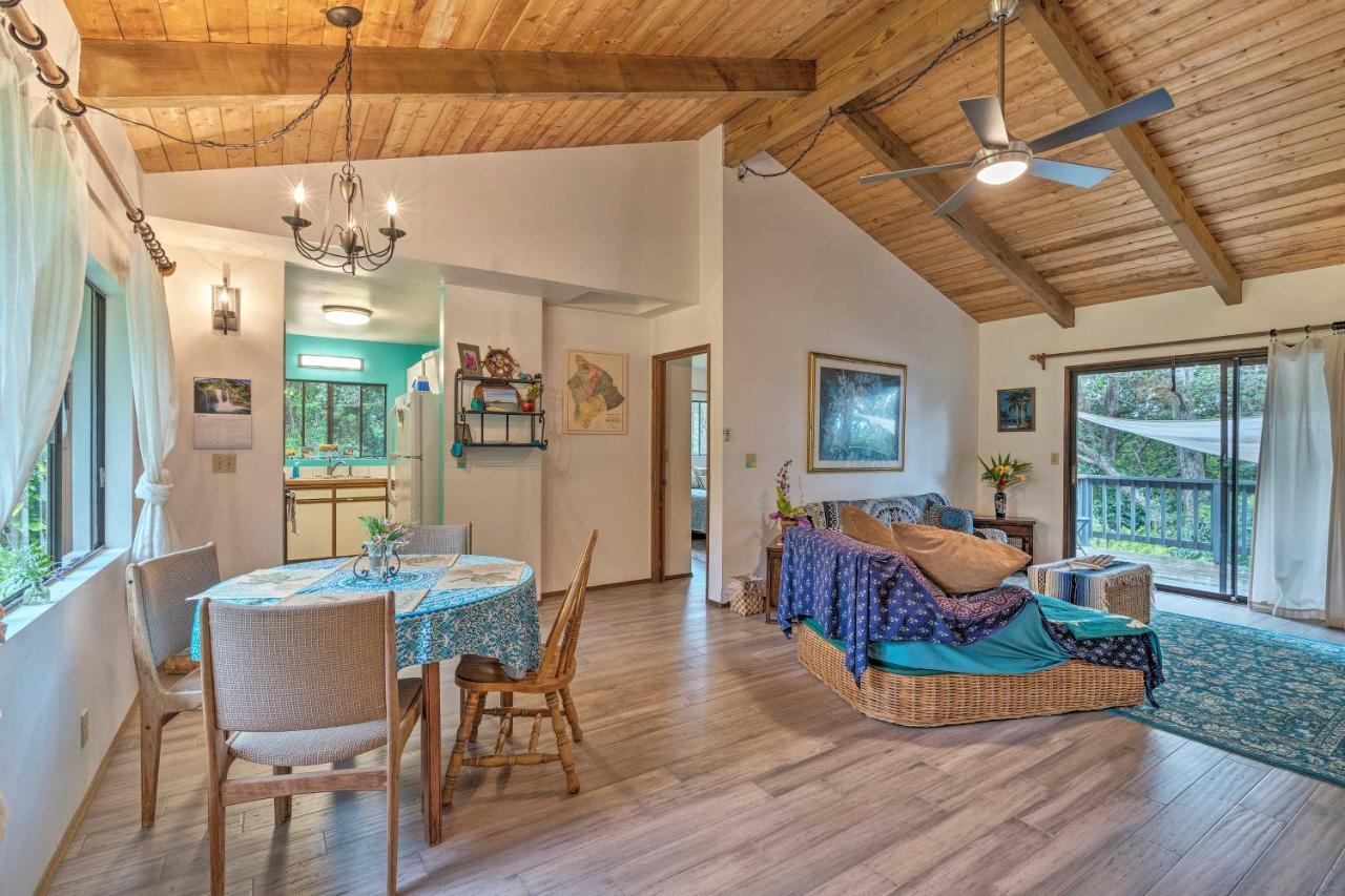 Peaceful Abode With Deck, 13 Mi To Black Sand Beach! Naalehu Exterior photo